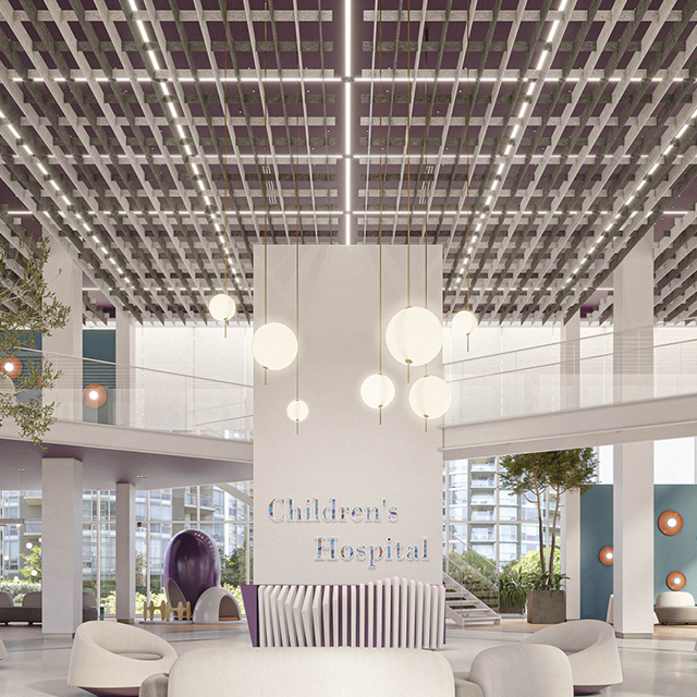 Vertikale Akustikplatte