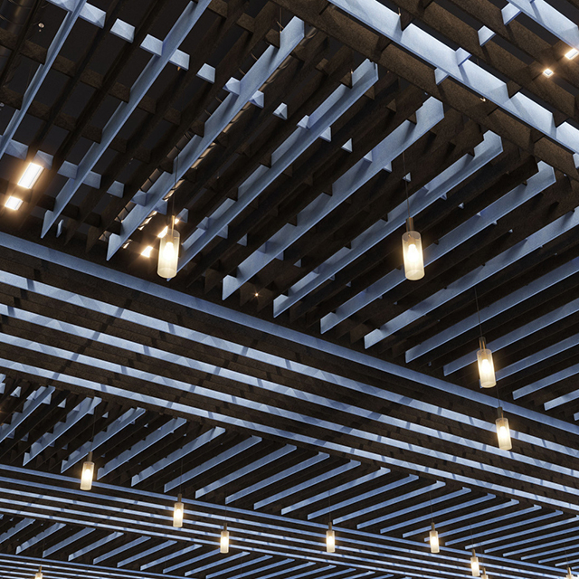 Vertikale Akustikplatte