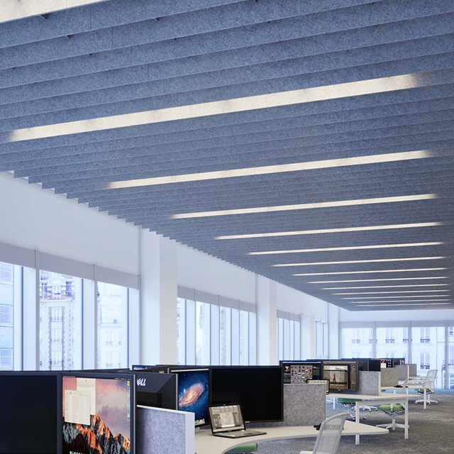 Vertikale Akustikplatte