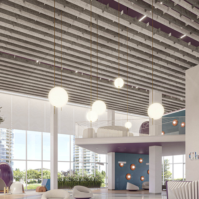 Vertikale Akustikplatte